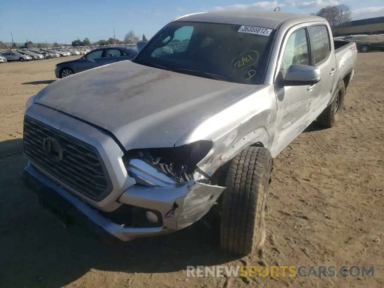 2 Photograph of a damaged car 3TMCZ5AN3MM376463 TOYOTA TACOMA 2021