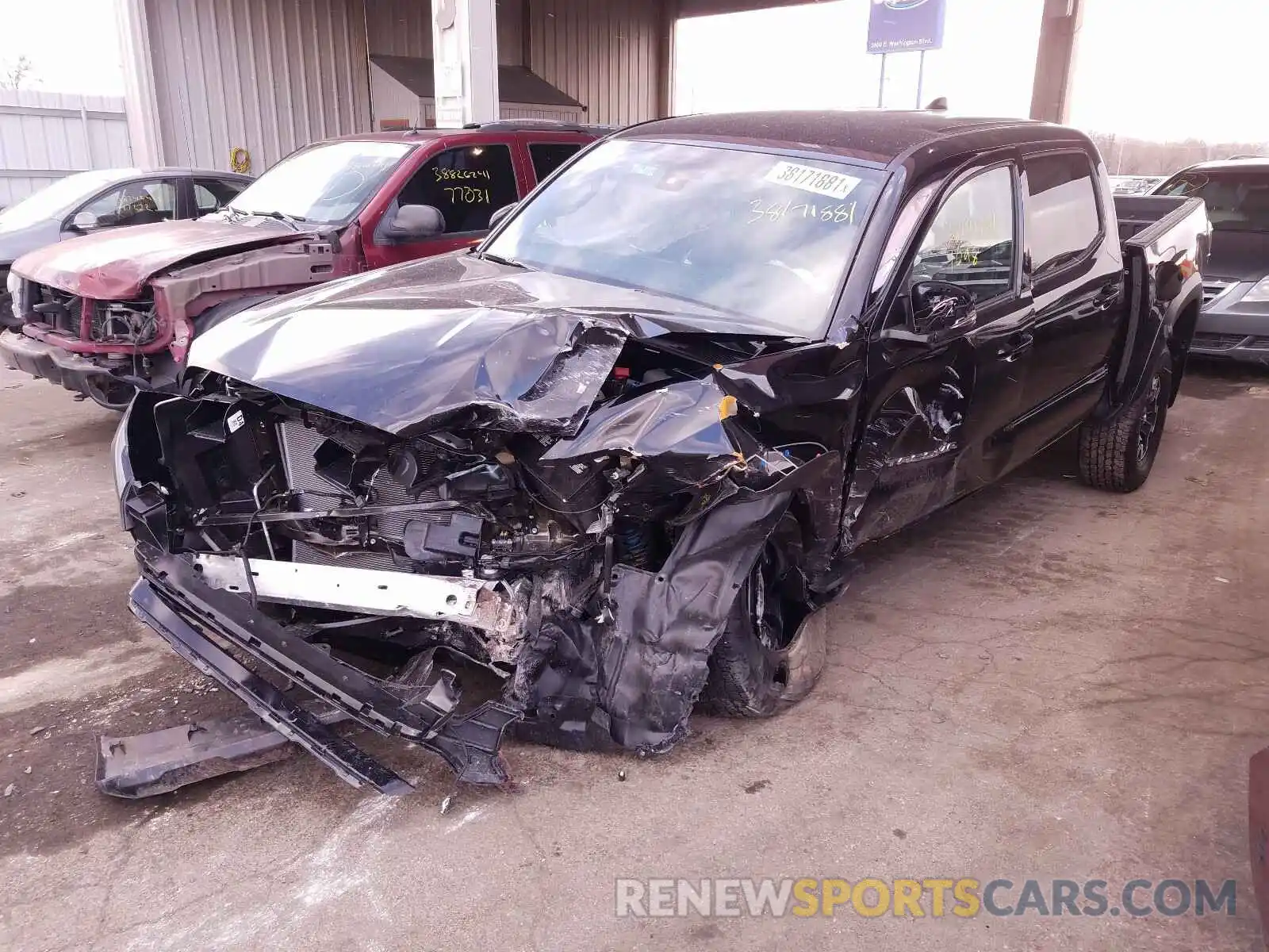 2 Photograph of a damaged car 3TMCZ5AN3MM376799 TOYOTA TACOMA 2021