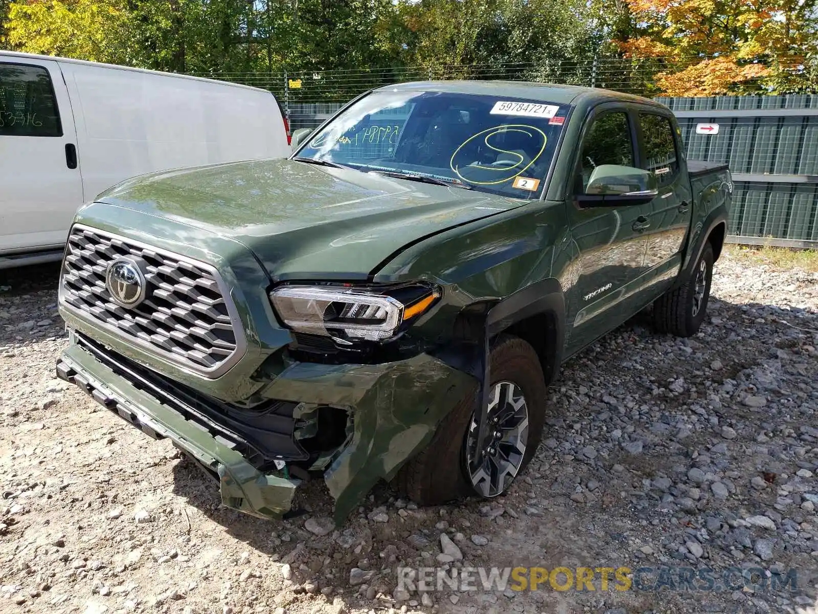 2 Photograph of a damaged car 3TMCZ5AN3MM389200 TOYOTA TACOMA 2021