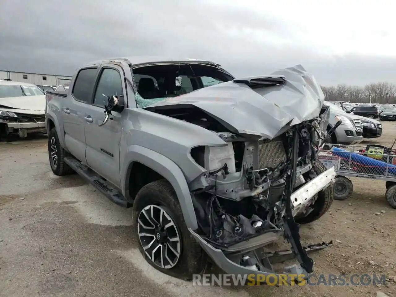 1 Photograph of a damaged car 3TMCZ5AN3MM392419 TOYOTA TACOMA 2021