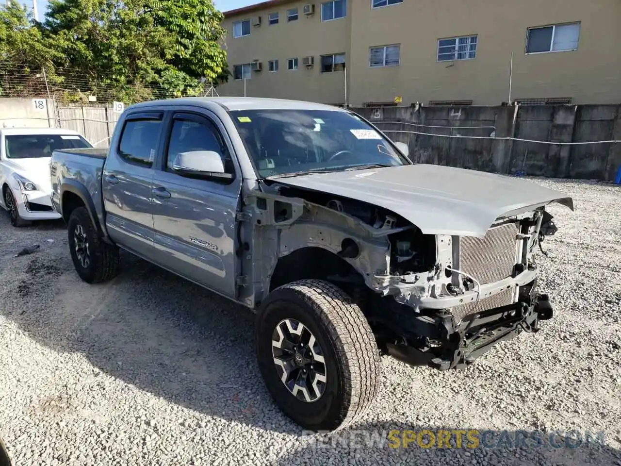 1 Photograph of a damaged car 3TMCZ5AN3MM393554 TOYOTA TACOMA 2021