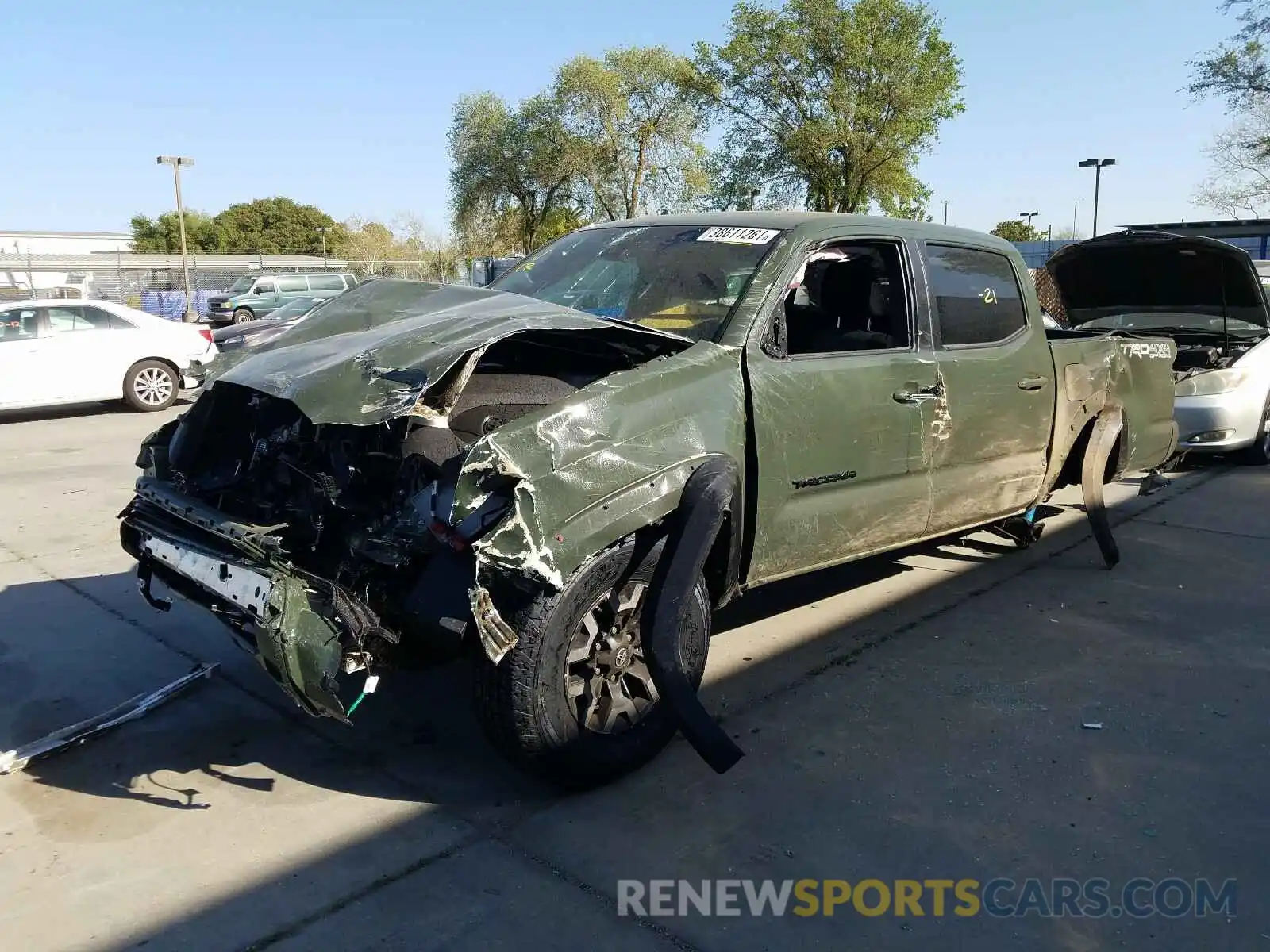 2 Photograph of a damaged car 3TMCZ5AN3MM393702 TOYOTA TACOMA 2021