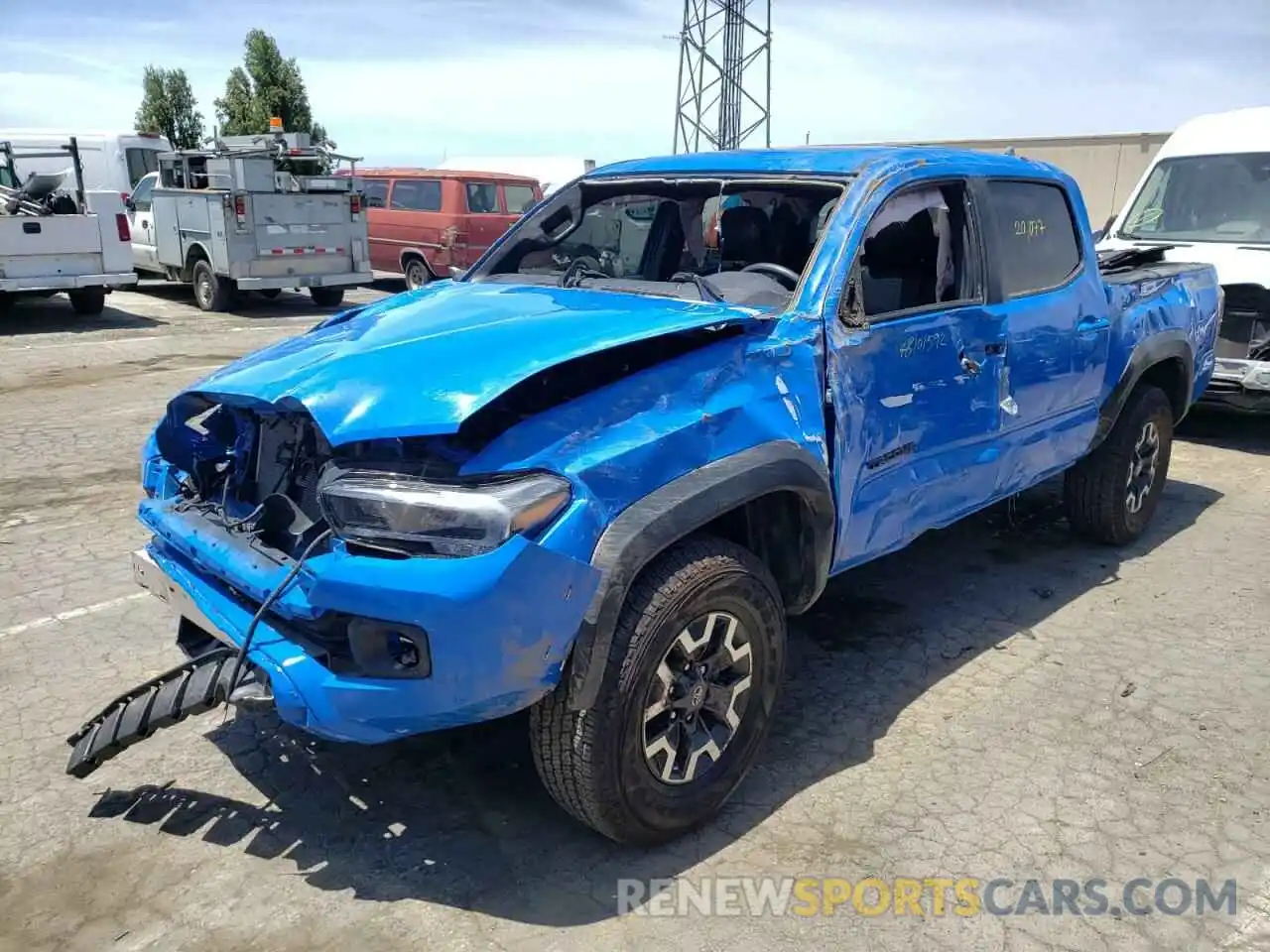 2 Photograph of a damaged car 3TMCZ5AN3MM398706 TOYOTA TACOMA 2021