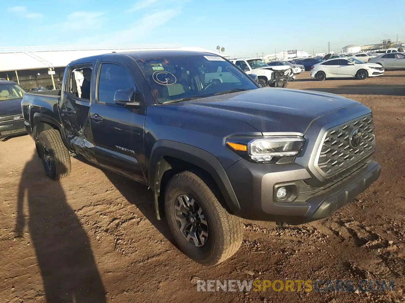 1 Photograph of a damaged car 3TMCZ5AN3MM403564 TOYOTA TACOMA 2021