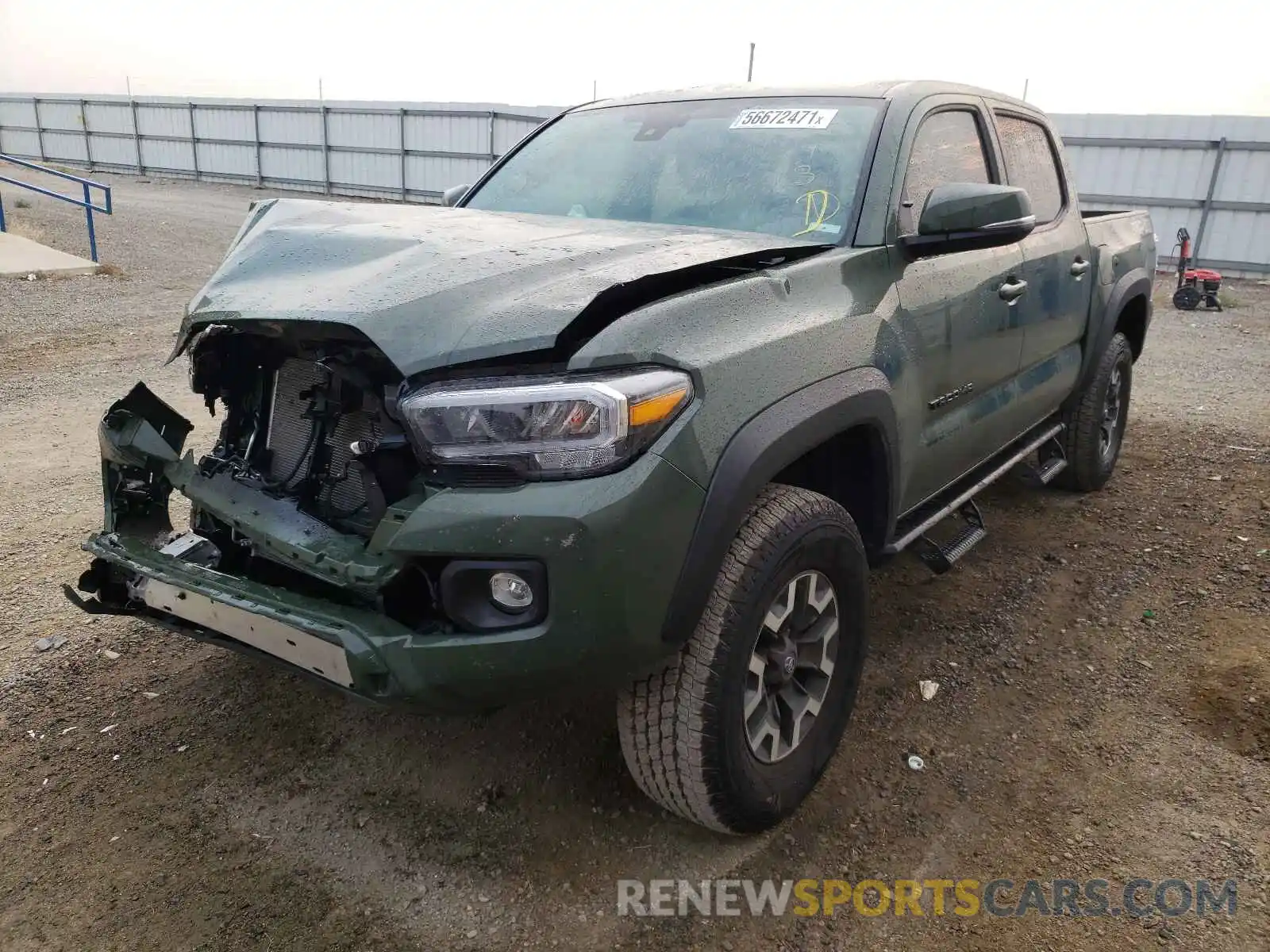 2 Photograph of a damaged car 3TMCZ5AN3MM406691 TOYOTA TACOMA 2021