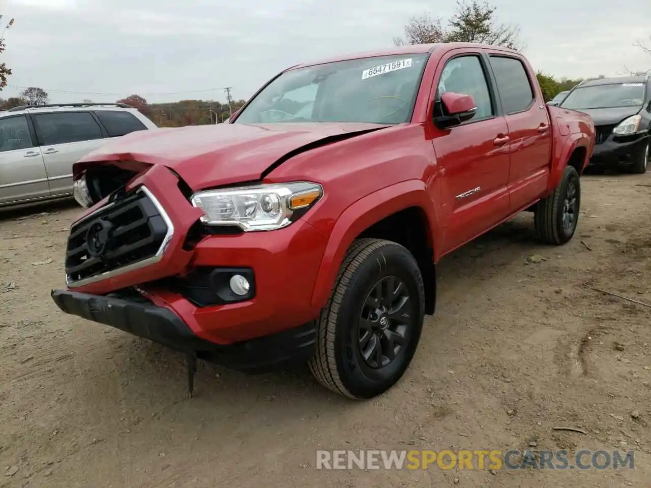 2 Photograph of a damaged car 3TMCZ5AN3MM414807 TOYOTA TACOMA 2021