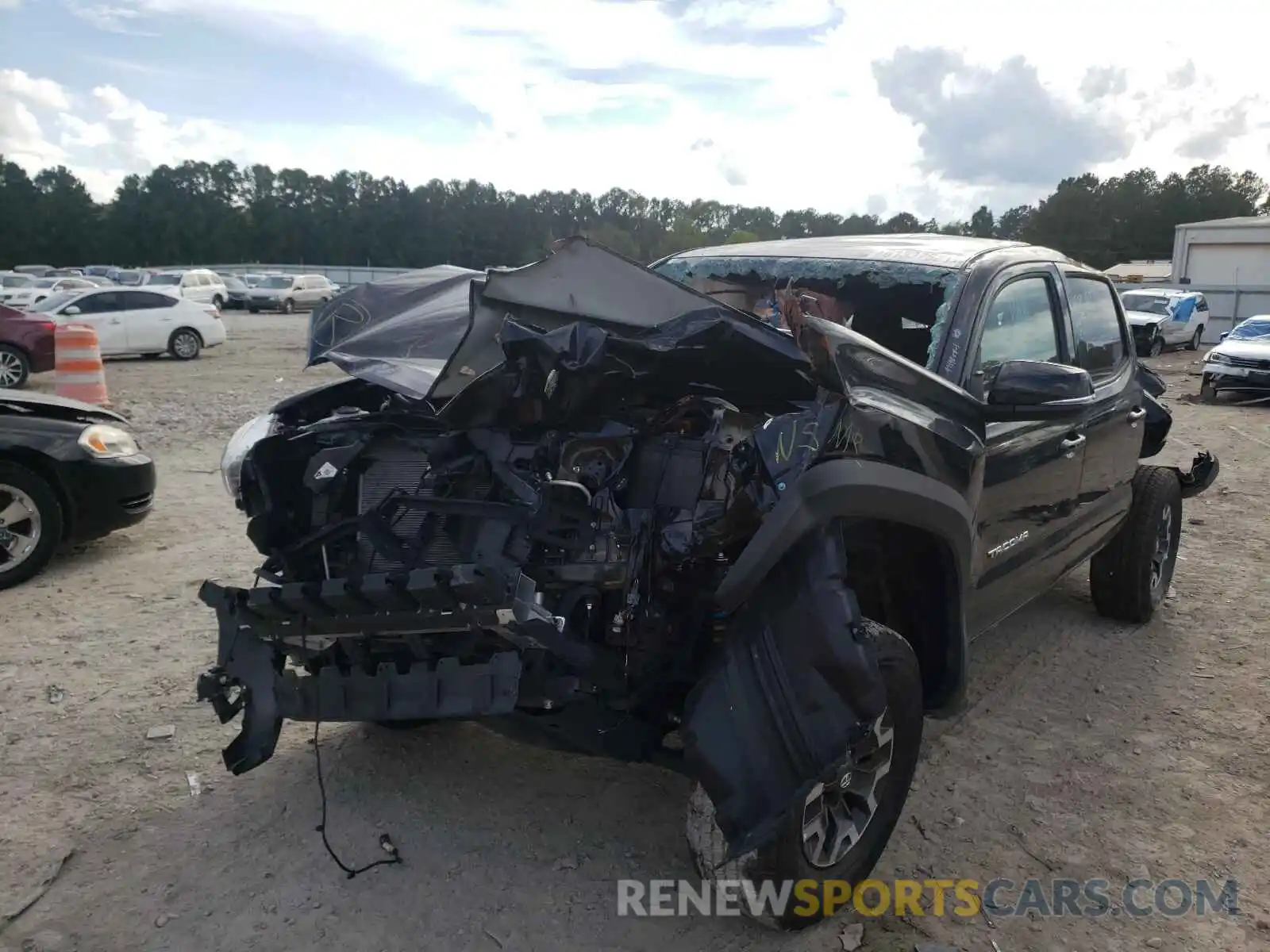 2 Photograph of a damaged car 3TMCZ5AN3MM419294 TOYOTA TACOMA 2021