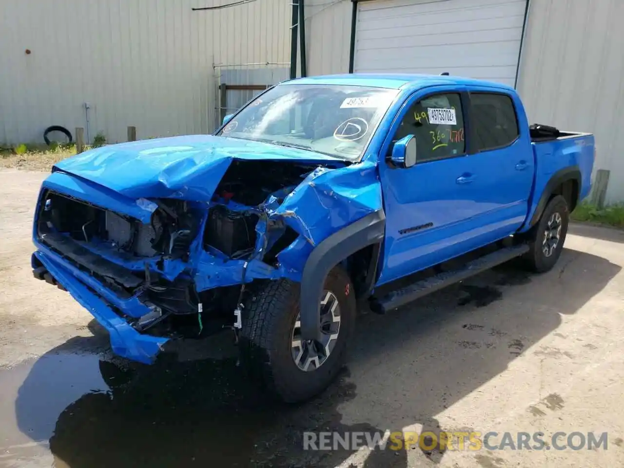 2 Photograph of a damaged car 3TMCZ5AN3MM422535 TOYOTA TACOMA 2021