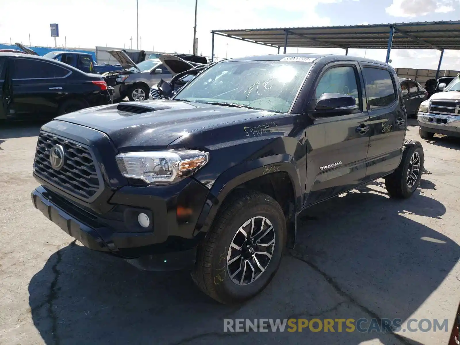 2 Photograph of a damaged car 3TMCZ5AN3MM424351 TOYOTA TACOMA 2021