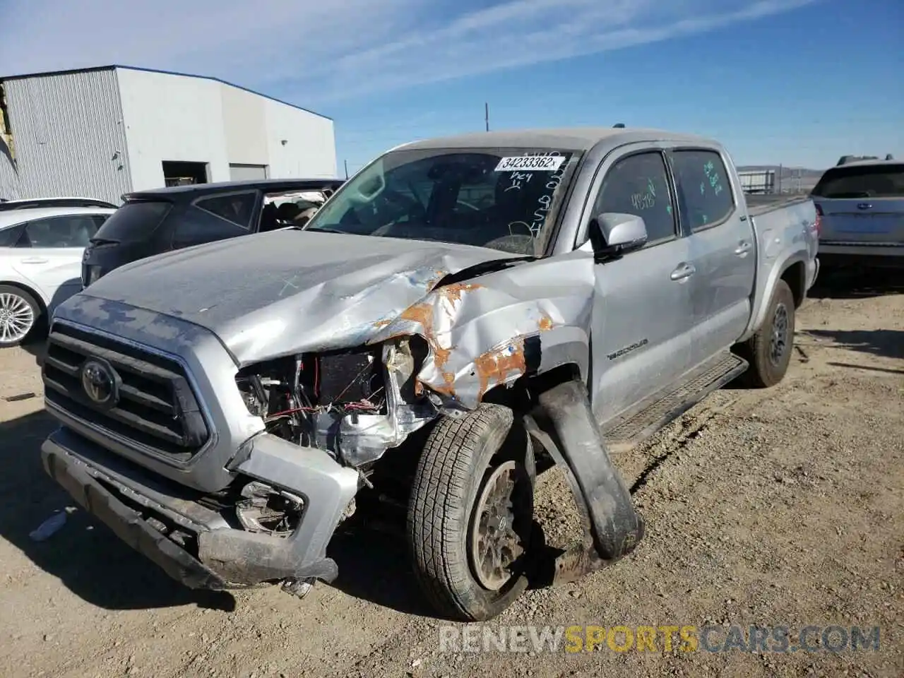 2 Photograph of a damaged car 3TMCZ5AN3MM429954 TOYOTA TACOMA 2021