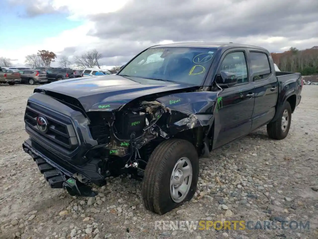 2 Photograph of a damaged car 3TMCZ5AN3MM433549 TOYOTA TACOMA 2021