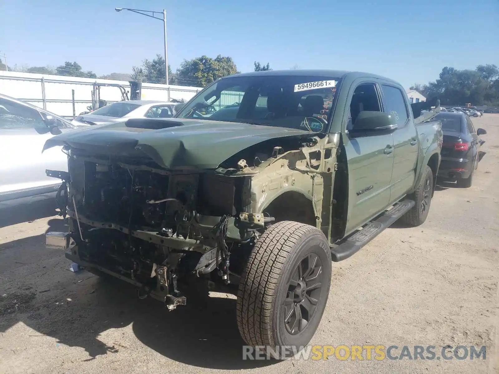 2 Photograph of a damaged car 3TMCZ5AN4MM371918 TOYOTA TACOMA 2021