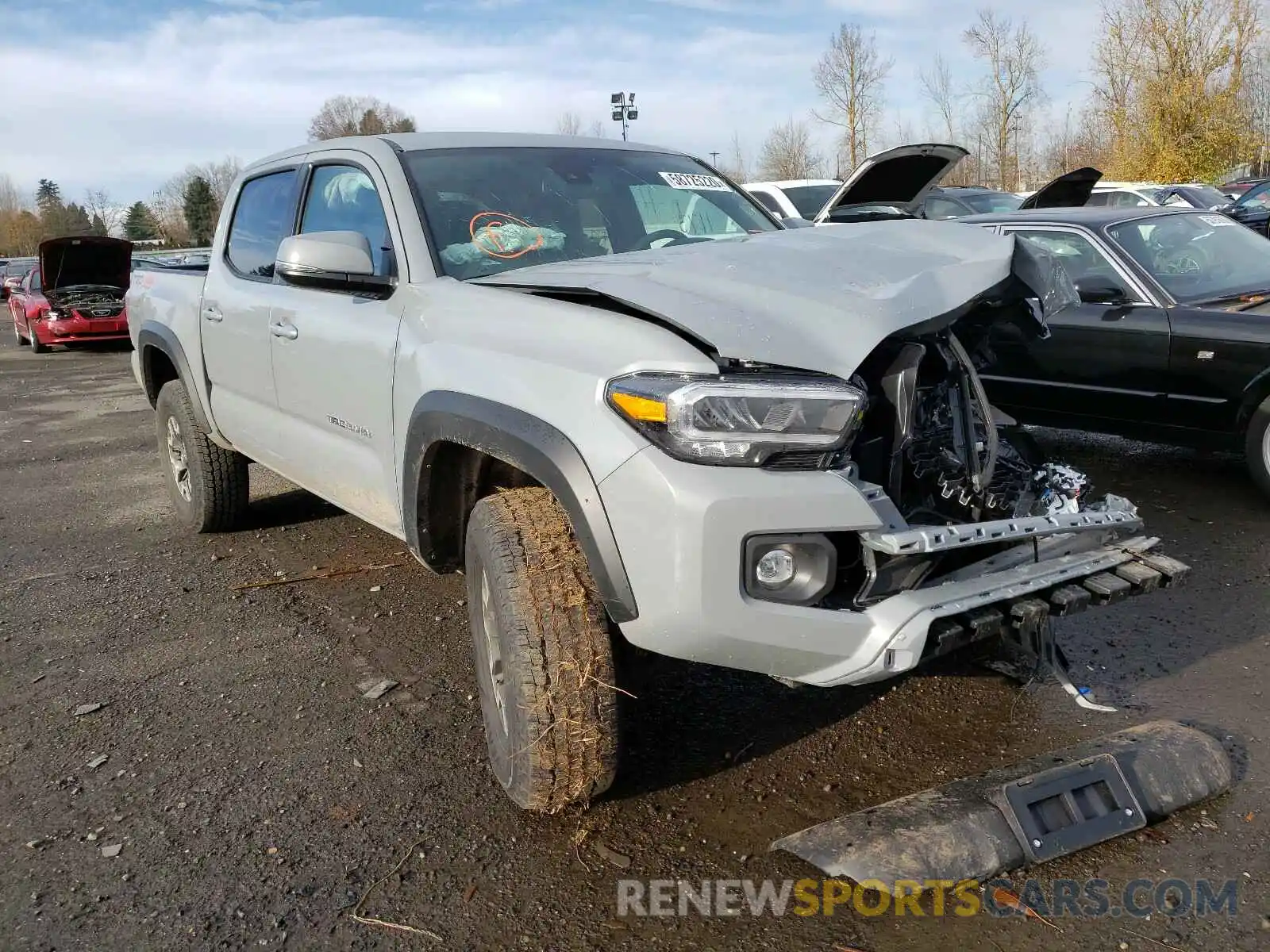 1 Photograph of a damaged car 3TMCZ5AN4MM375824 TOYOTA TACOMA 2021