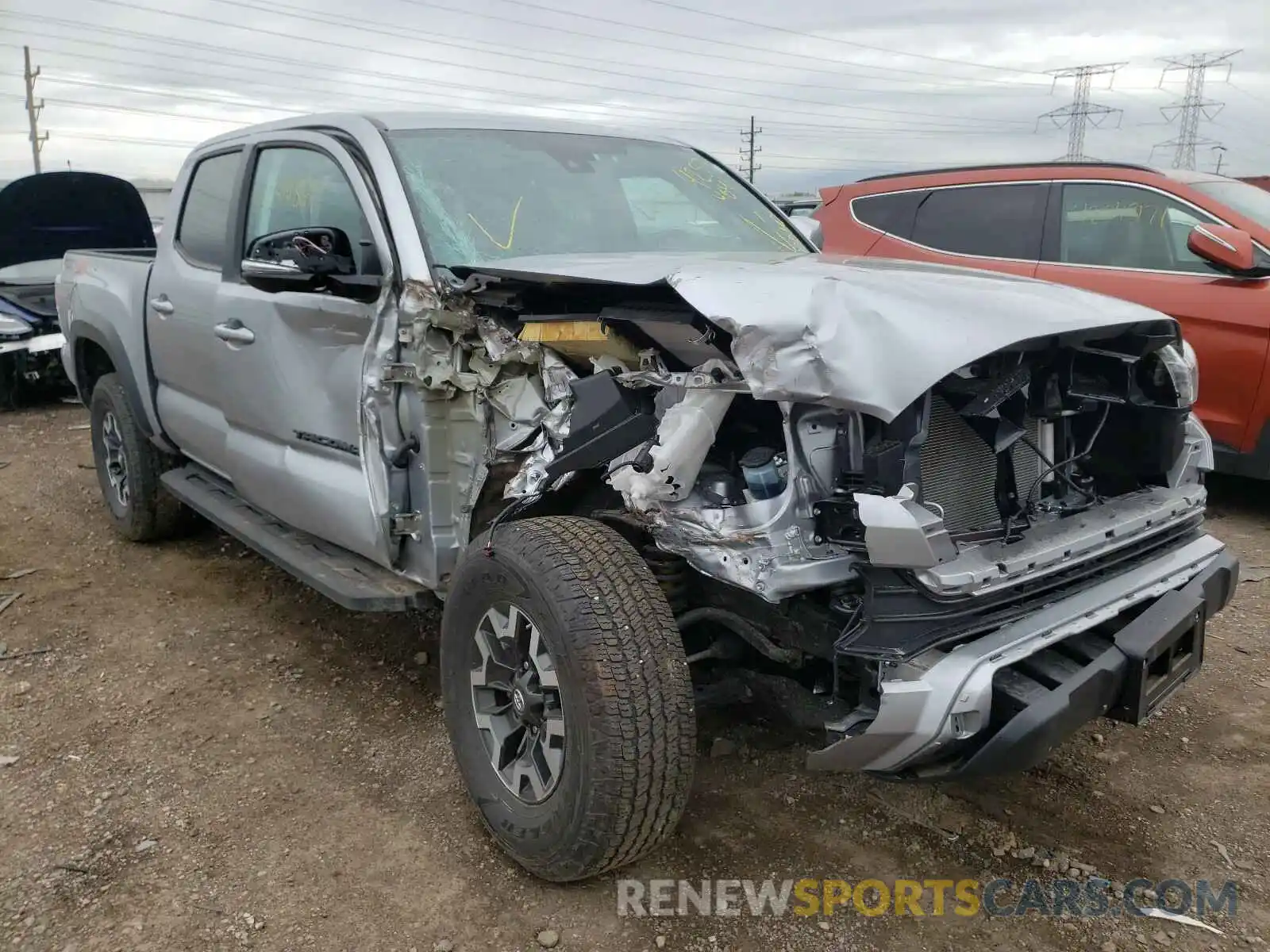 1 Photograph of a damaged car 3TMCZ5AN4MM376469 TOYOTA TACOMA 2021