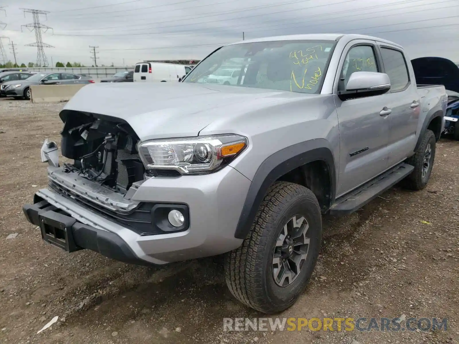 2 Photograph of a damaged car 3TMCZ5AN4MM376469 TOYOTA TACOMA 2021