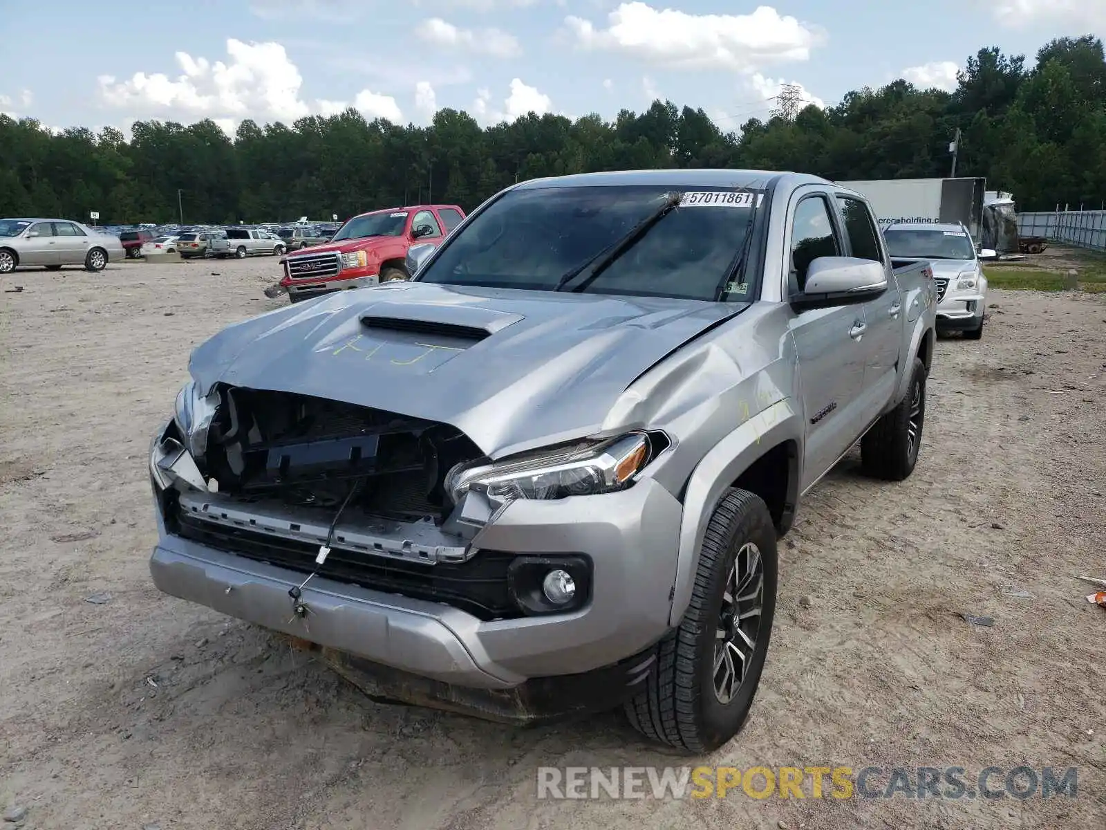 2 Photograph of a damaged car 3TMCZ5AN4MM386919 TOYOTA TACOMA 2021