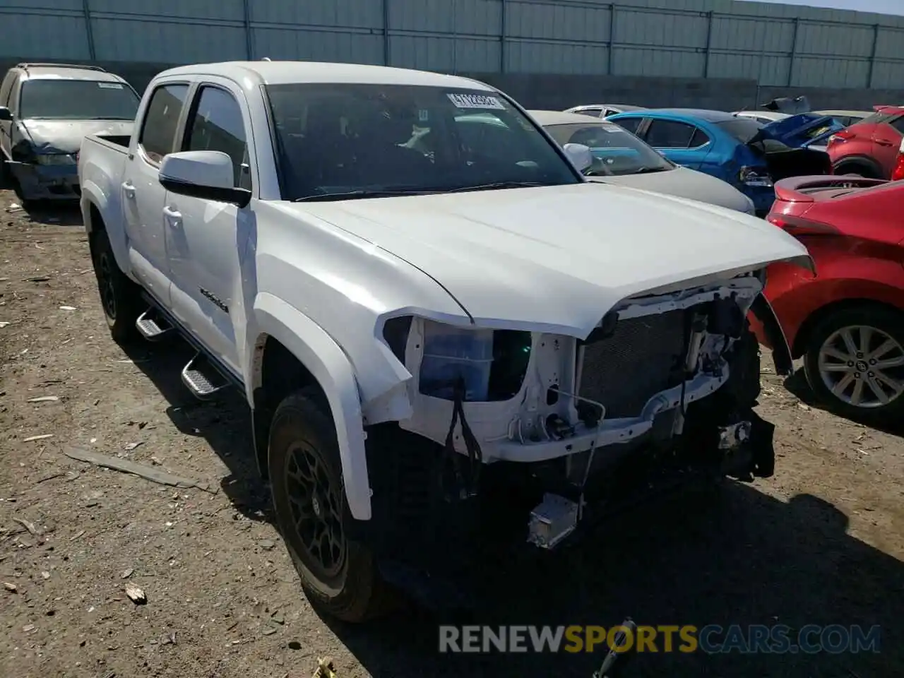 1 Photograph of a damaged car 3TMCZ5AN4MM387696 TOYOTA TACOMA 2021