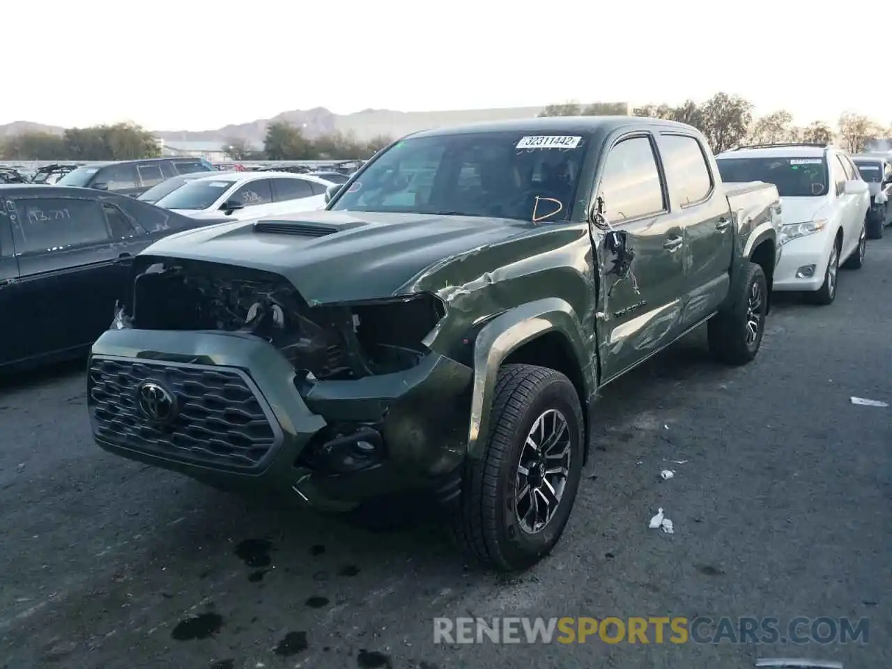 2 Photograph of a damaged car 3TMCZ5AN4MM407414 TOYOTA TACOMA 2021