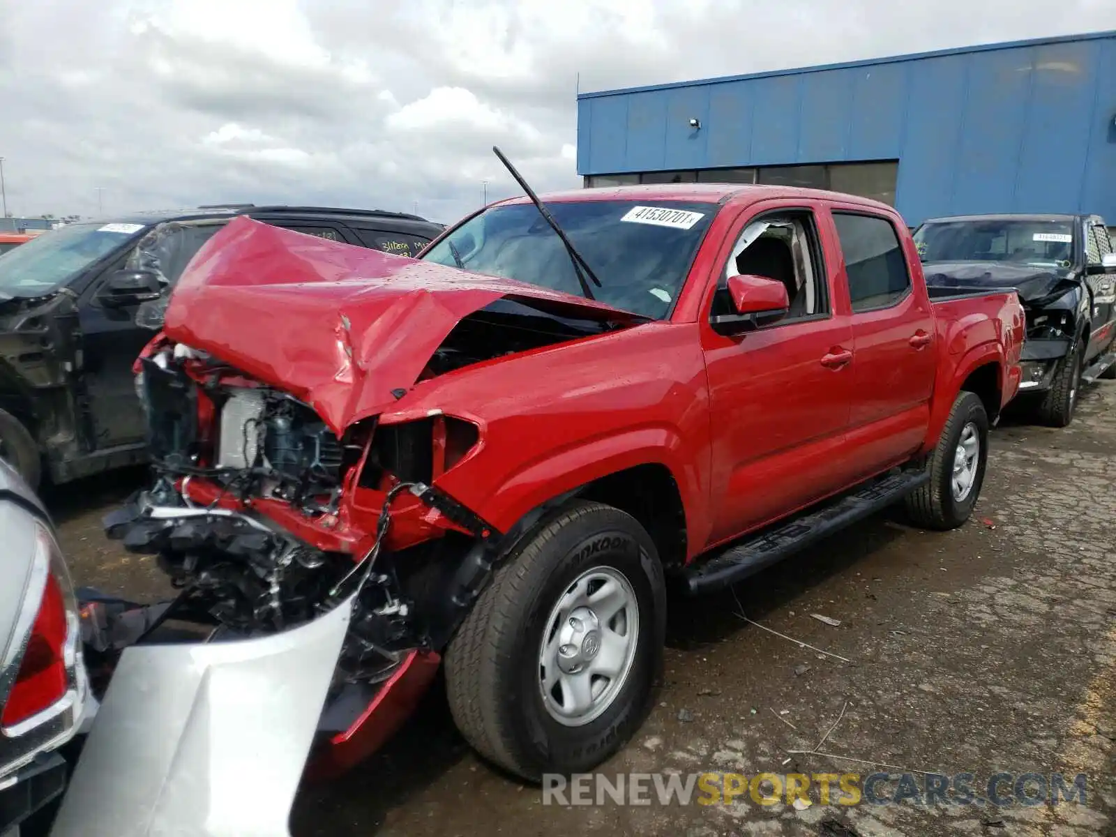 2 Photograph of a damaged car 3TMCZ5AN4MM411866 TOYOTA TACOMA 2021