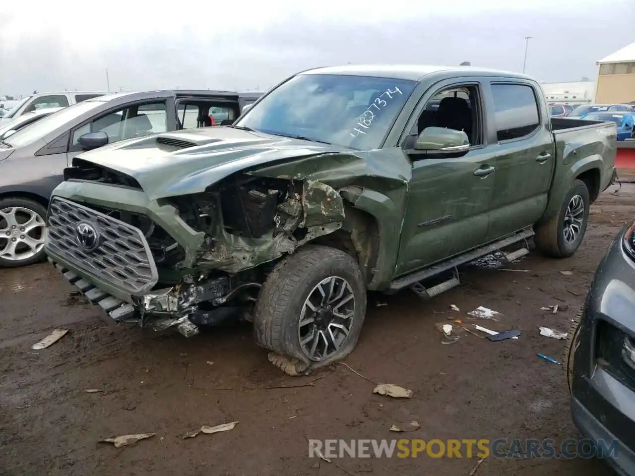 1 Photograph of a damaged car 3TMCZ5AN4MM418431 TOYOTA TACOMA 2021