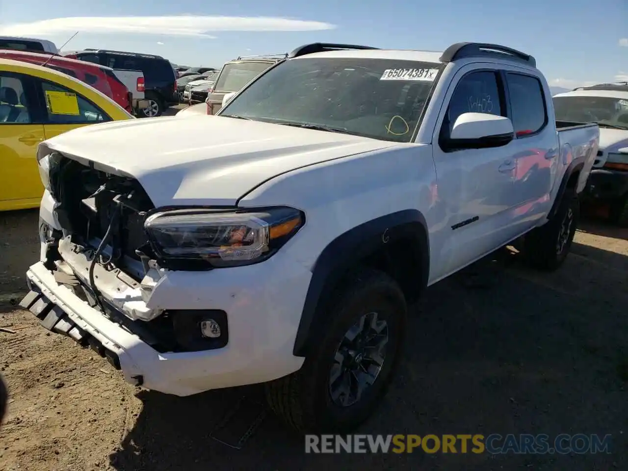 2 Photograph of a damaged car 3TMCZ5AN5MM398030 TOYOTA TACOMA 2021