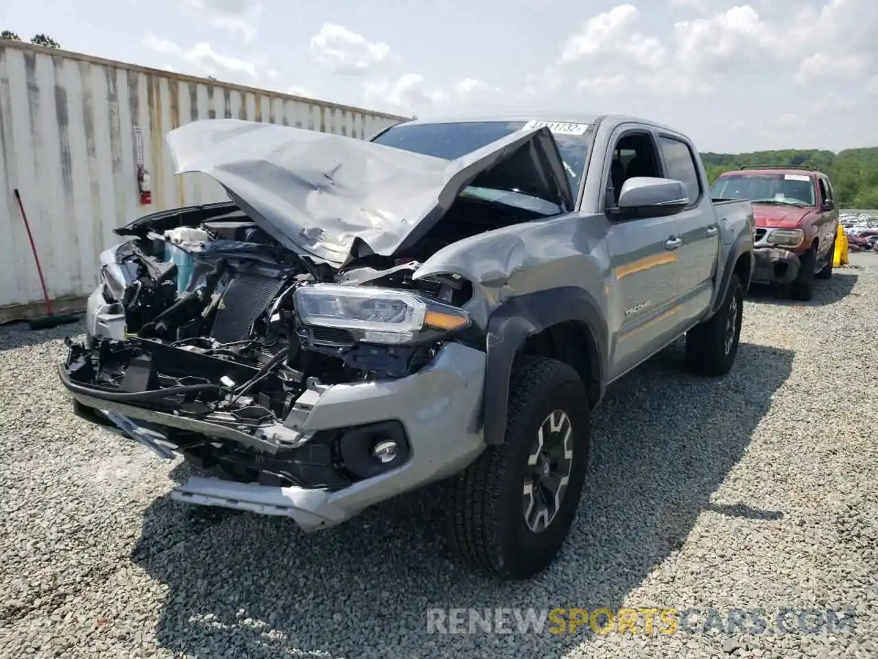 2 Photograph of a damaged car 3TMCZ5AN5MM405381 TOYOTA TACOMA 2021