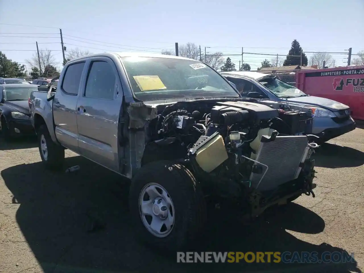 1 Photograph of a damaged car 3TMCZ5AN5MM406496 TOYOTA TACOMA 2021