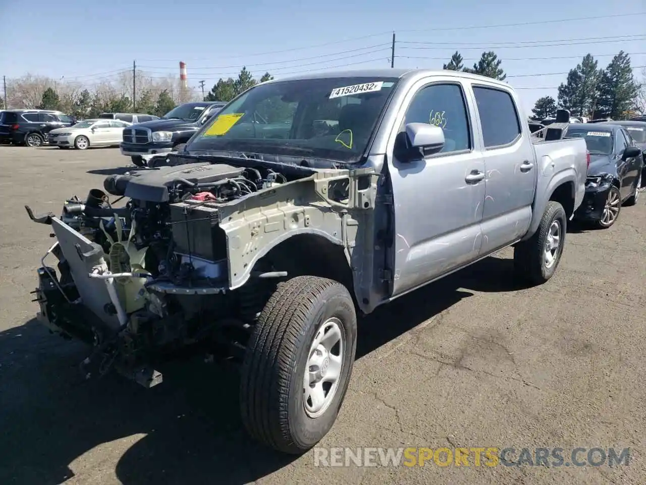 2 Photograph of a damaged car 3TMCZ5AN5MM406496 TOYOTA TACOMA 2021