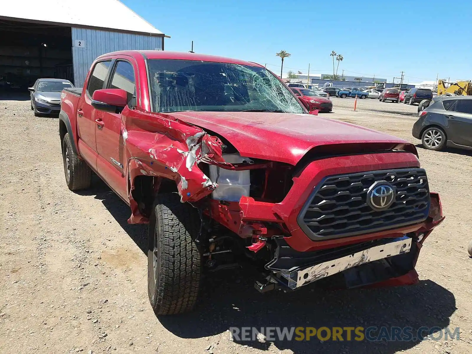 1 Photograph of a damaged car 3TMCZ5AN5MM411018 TOYOTA TACOMA 2021