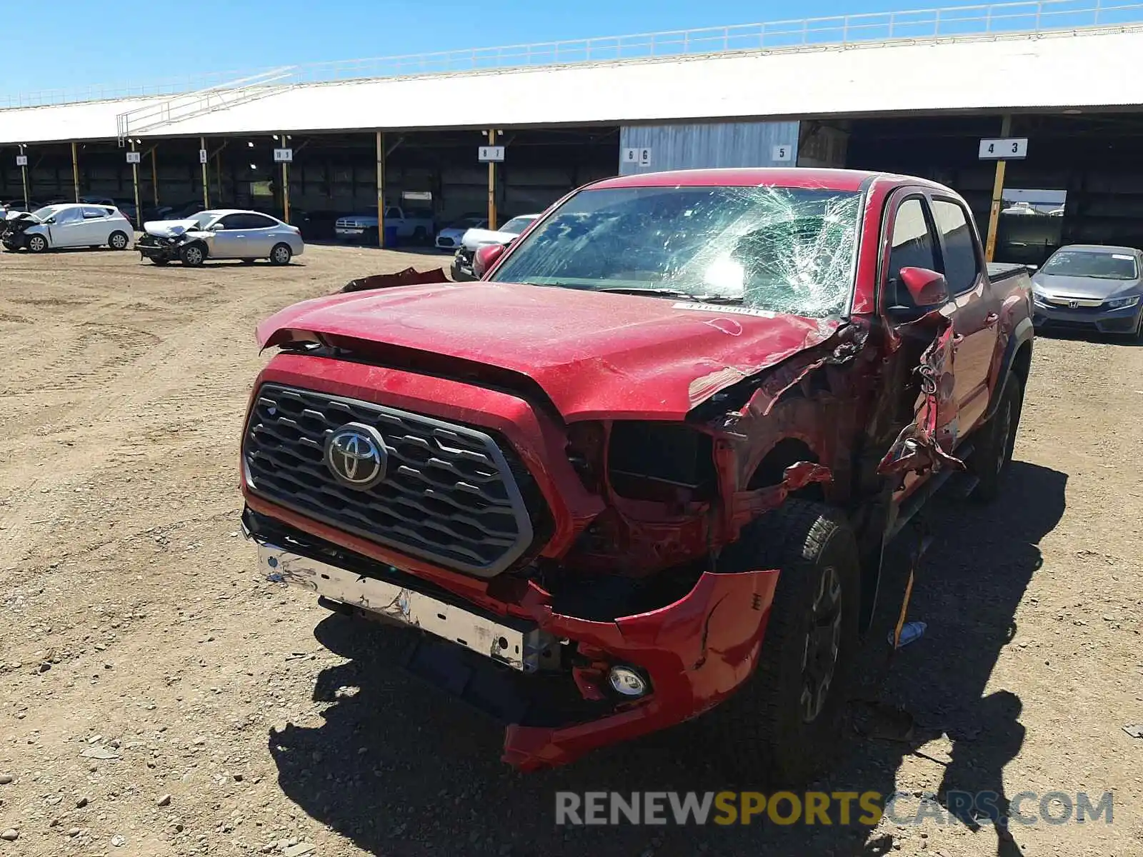 2 Photograph of a damaged car 3TMCZ5AN5MM411018 TOYOTA TACOMA 2021