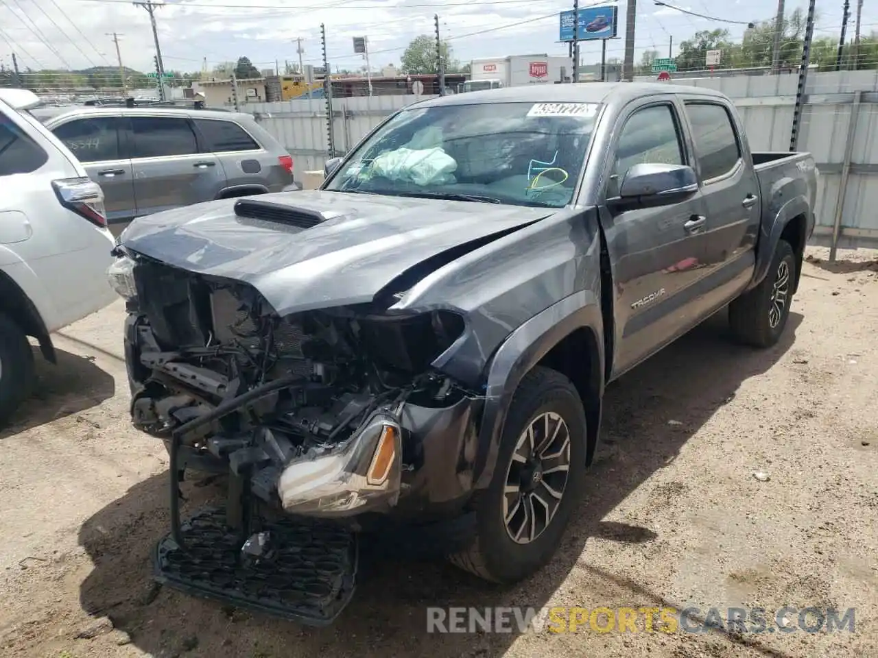 2 Photograph of a damaged car 3TMCZ5AN5MM417322 TOYOTA TACOMA 2021