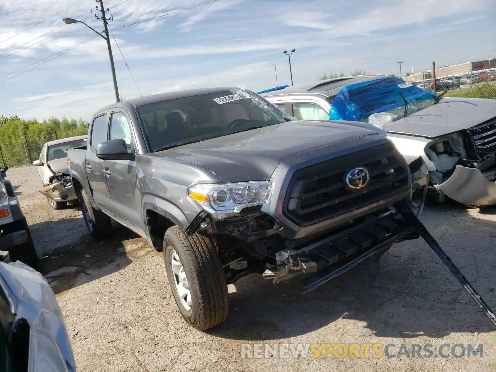 1 Photograph of a damaged car 3TMCZ5AN5MM422147 TOYOTA TACOMA 2021