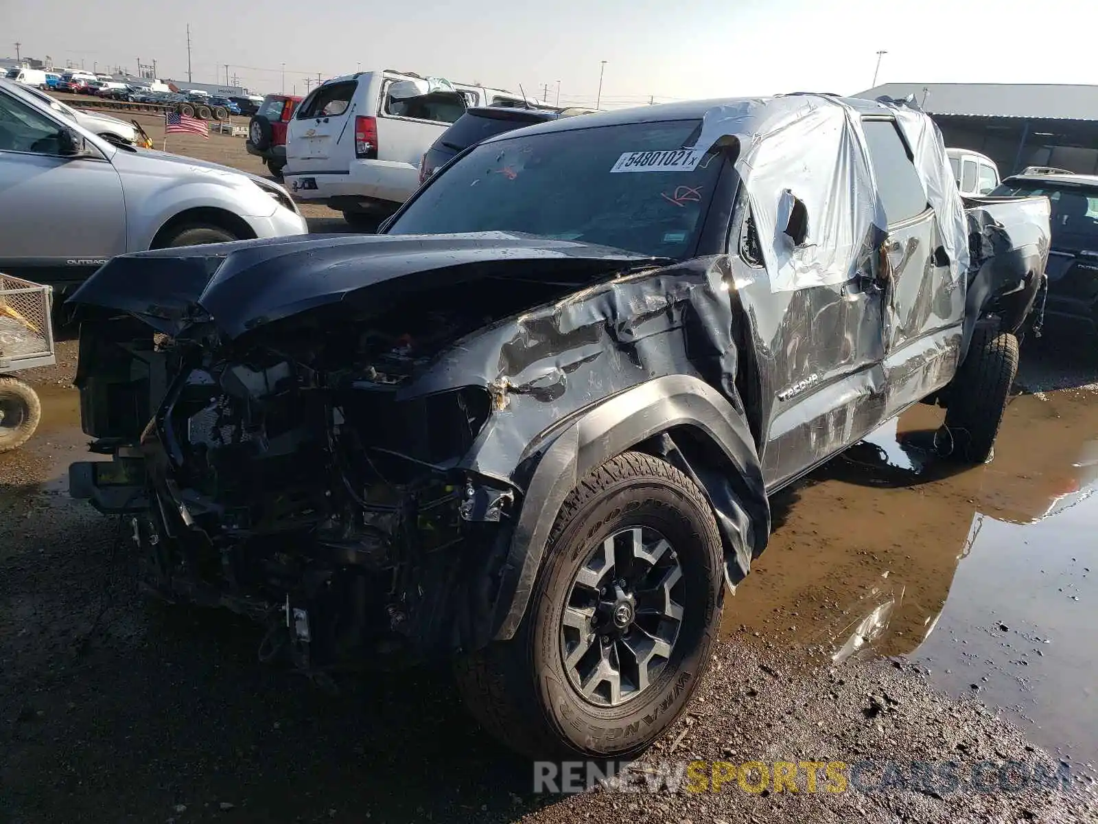 2 Photograph of a damaged car 3TMCZ5AN5MM425100 TOYOTA TACOMA 2021