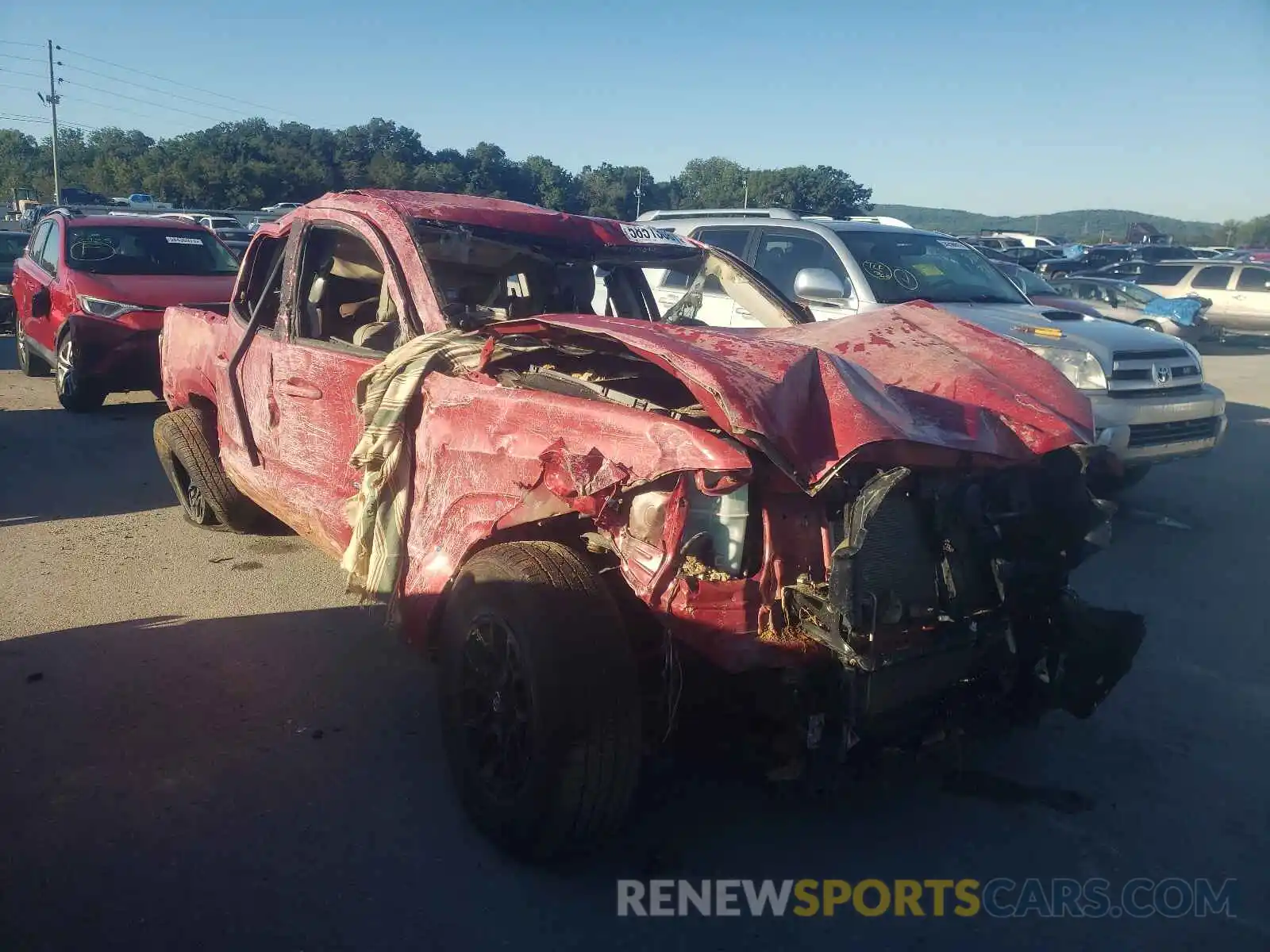 1 Photograph of a damaged car 3TMCZ5AN6MM382032 TOYOTA TACOMA 2021