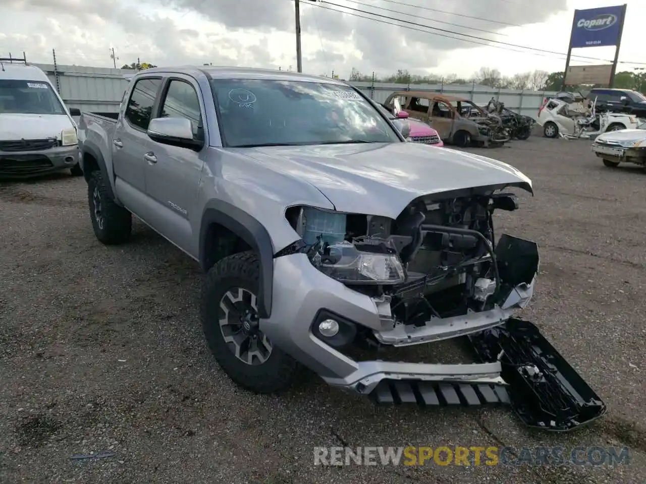 1 Photograph of a damaged car 3TMCZ5AN6MM394326 TOYOTA TACOMA 2021