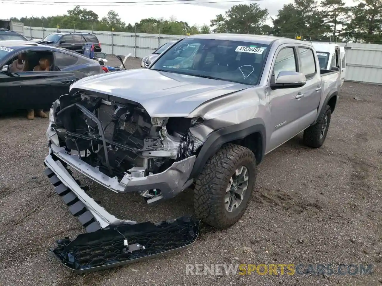 2 Photograph of a damaged car 3TMCZ5AN6MM394326 TOYOTA TACOMA 2021