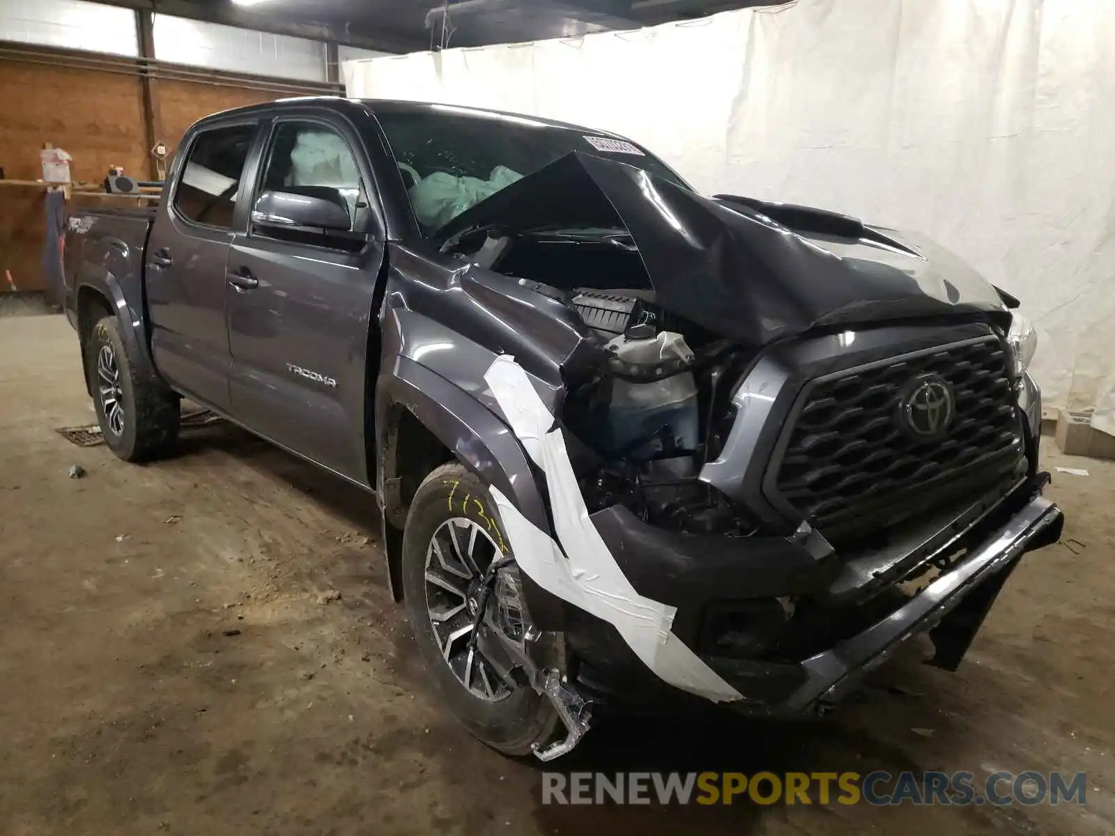 1 Photograph of a damaged car 3TMCZ5AN6MM394424 TOYOTA TACOMA 2021