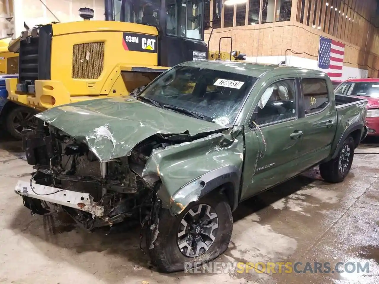 2 Photograph of a damaged car 3TMCZ5AN6MM398747 TOYOTA TACOMA 2021