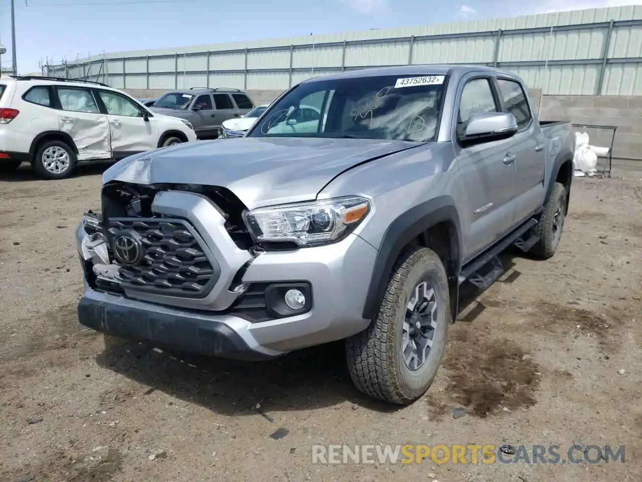 2 Photograph of a damaged car 3TMCZ5AN6MM401372 TOYOTA TACOMA 2021