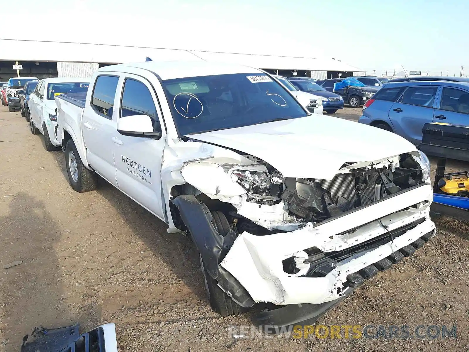 1 Photograph of a damaged car 3TMCZ5AN6MM404238 TOYOTA TACOMA 2021