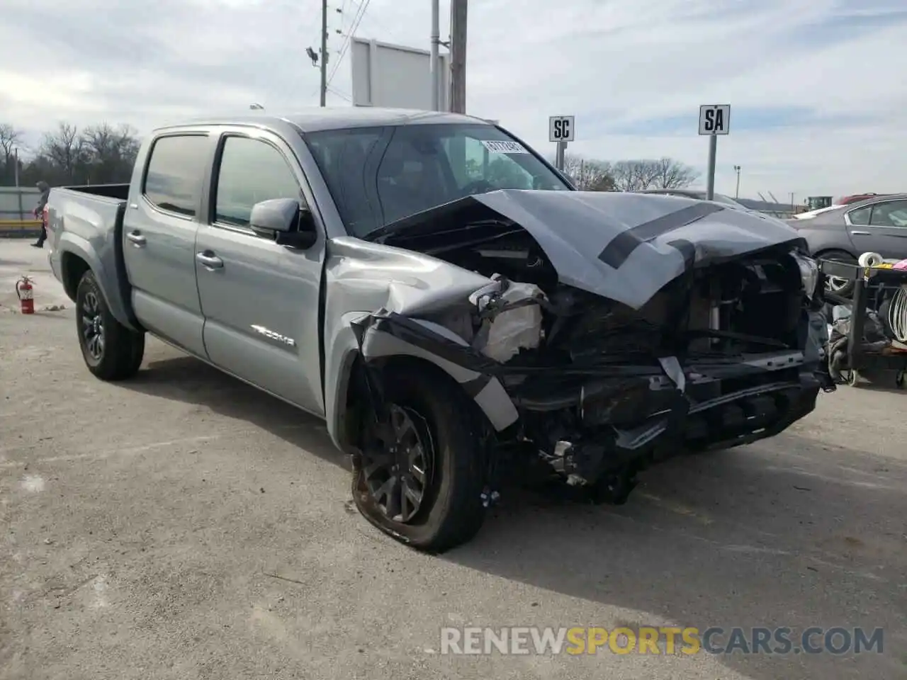 1 Photograph of a damaged car 3TMCZ5AN6MM408127 TOYOTA TACOMA 2021