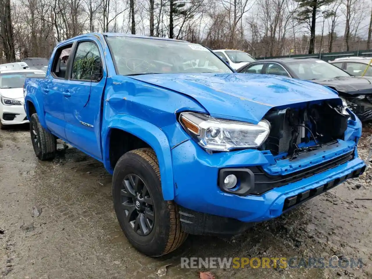 1 Photograph of a damaged car 3TMCZ5AN6MM409391 TOYOTA TACOMA 2021