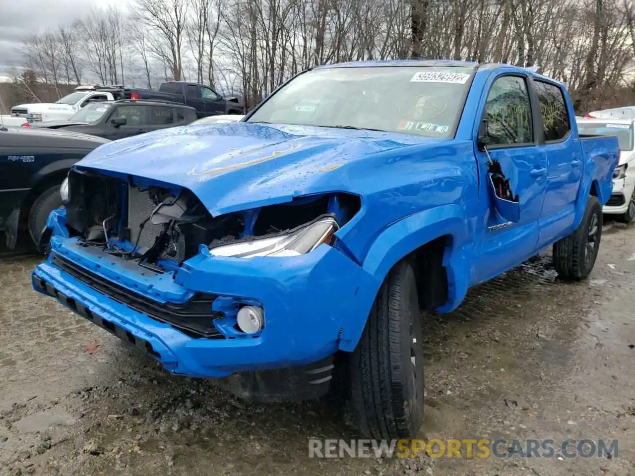 2 Photograph of a damaged car 3TMCZ5AN6MM409391 TOYOTA TACOMA 2021