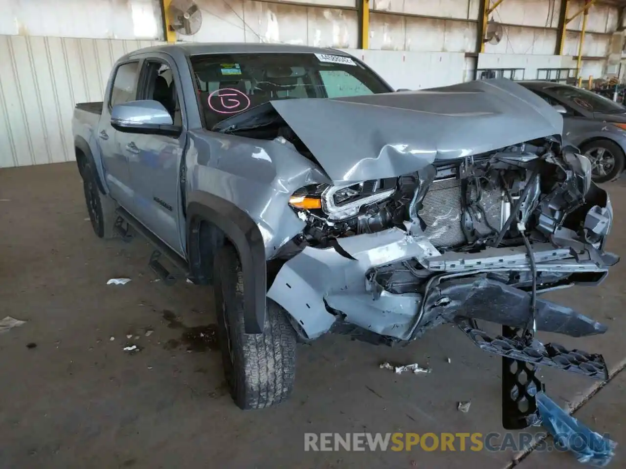 1 Photograph of a damaged car 3TMCZ5AN6MM413294 TOYOTA TACOMA 2021