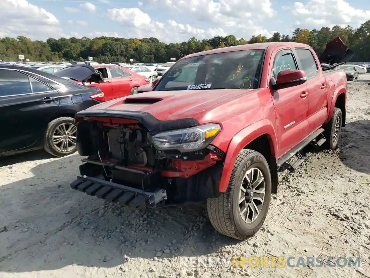 2 Photograph of a damaged car 3TMCZ5AN6MM435926 TOYOTA TACOMA 2021