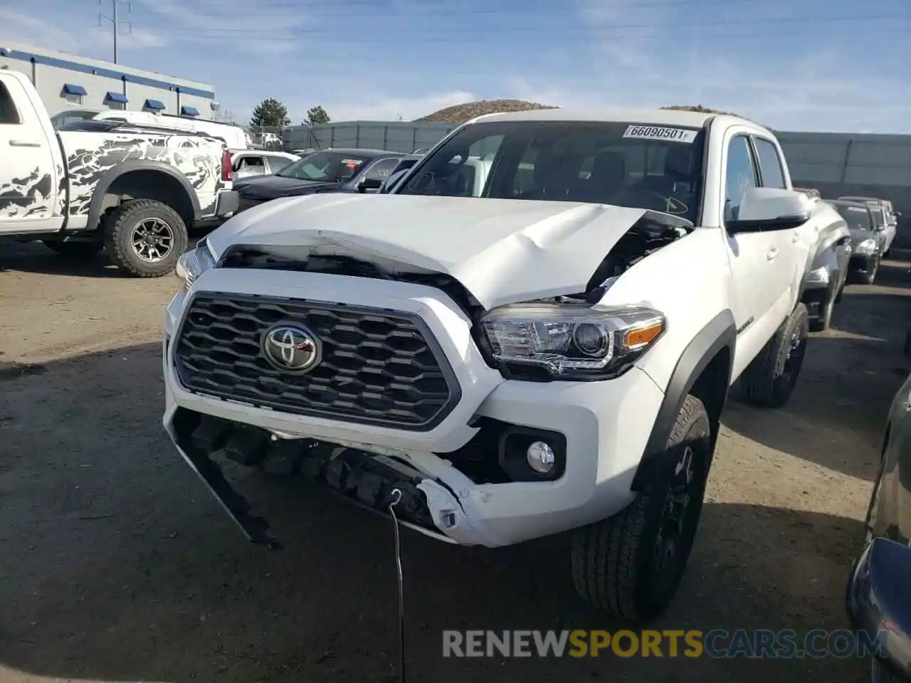 2 Photograph of a damaged car 3TMCZ5AN6MM438938 TOYOTA TACOMA 2021