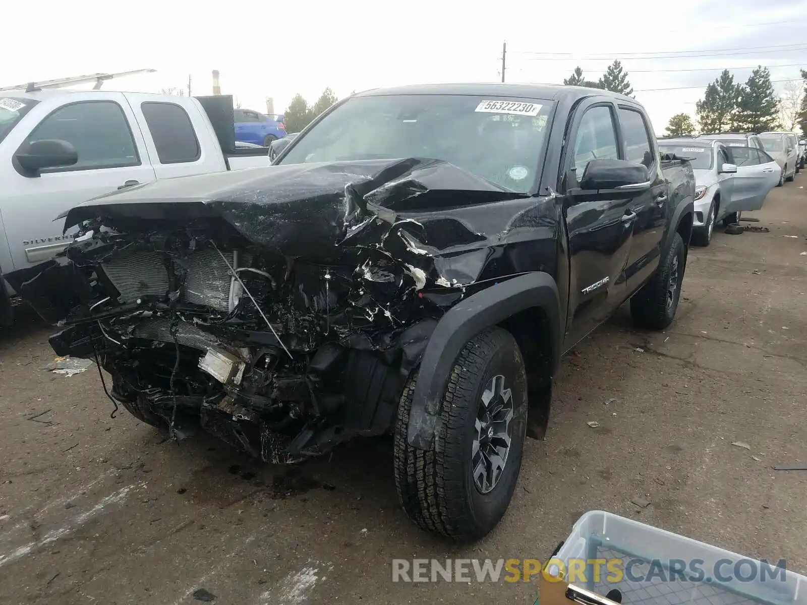 2 Photograph of a damaged car 3TMCZ5AN7MM371573 TOYOTA TACOMA 2021