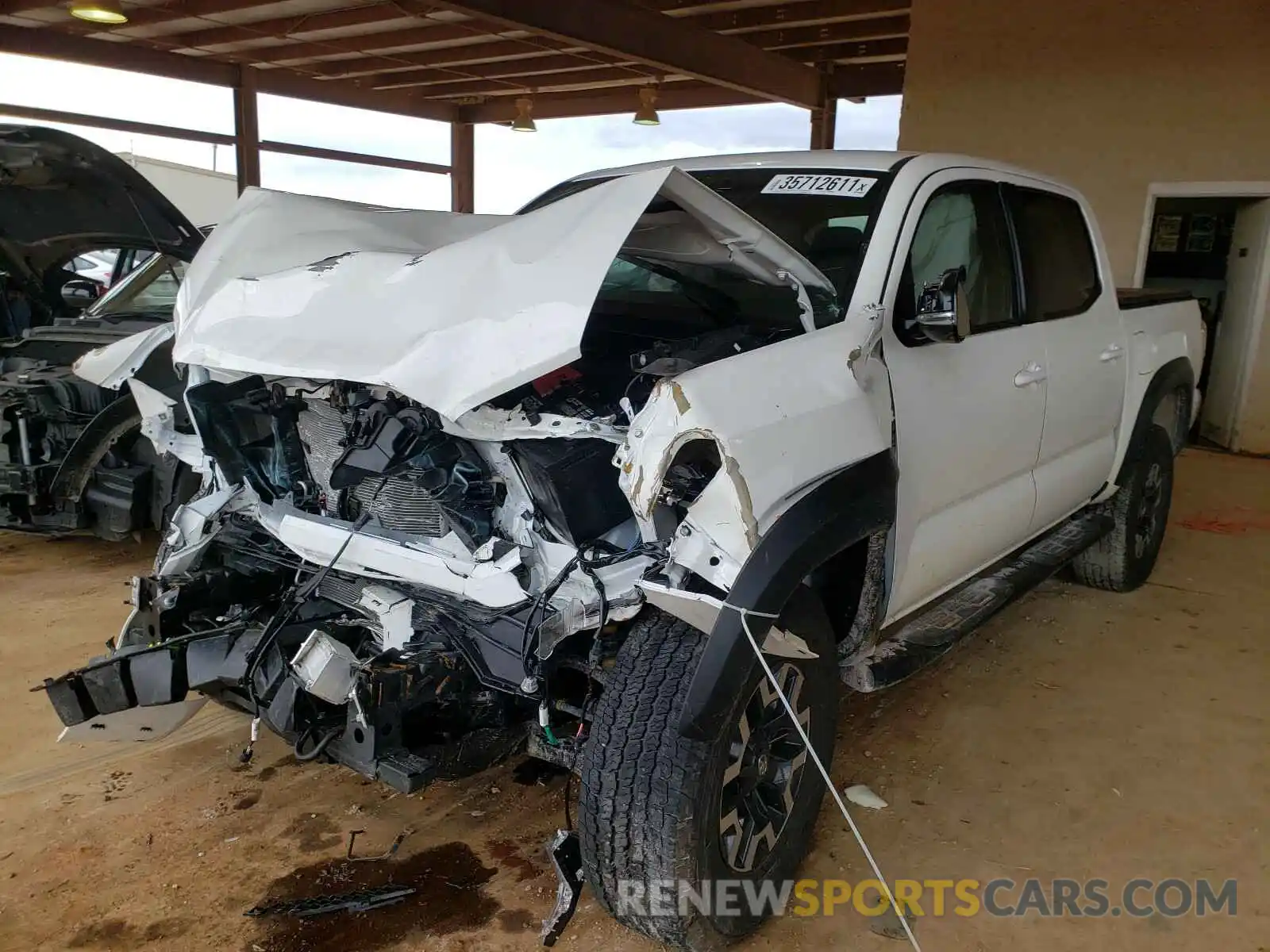 2 Photograph of a damaged car 3TMCZ5AN7MM372769 TOYOTA TACOMA 2021