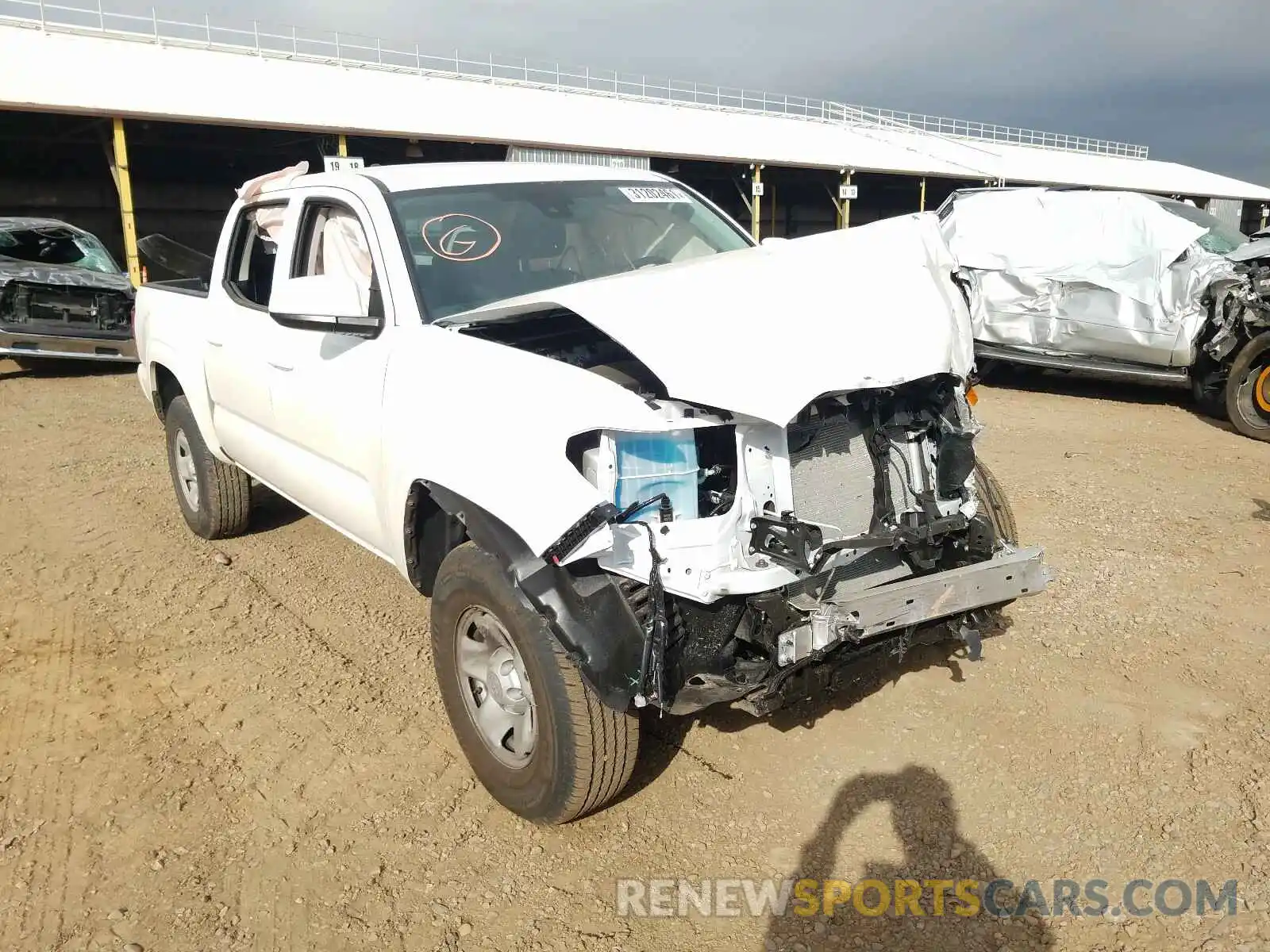 1 Photograph of a damaged car 3TMCZ5AN7MM380127 TOYOTA TACOMA 2021