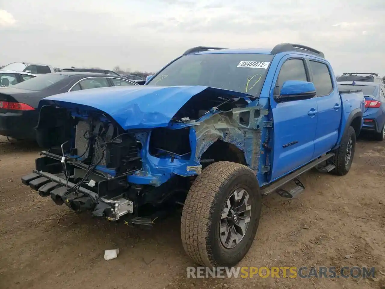 2 Photograph of a damaged car 3TMCZ5AN7MM381519 TOYOTA TACOMA 2021